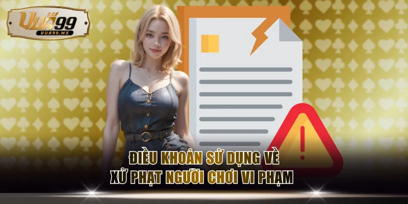 Điều khoản sử dụng về các quy định xử phạt người chơi vi phạm